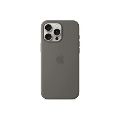 Apple iPhone 16 Pro Max Silicone Case with MagSafe - Stone Gray