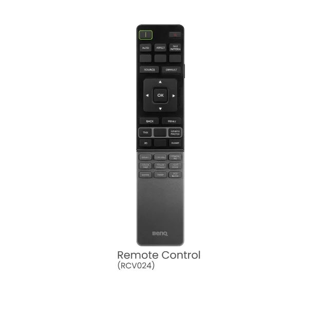 BenQ W5800 Laser Home Cinema Projector, 4K UHD (3840?2160), 2600 ANSI lumens, 1.6x, 1.52~2.45 Throw Ratio, 3D, Vertical Keystone, Motorized Glass Lens, HDMIx2 (eARC 7.1 channel), RJ45, USBx2, RS232, No Speaker, 10.5kg, Black