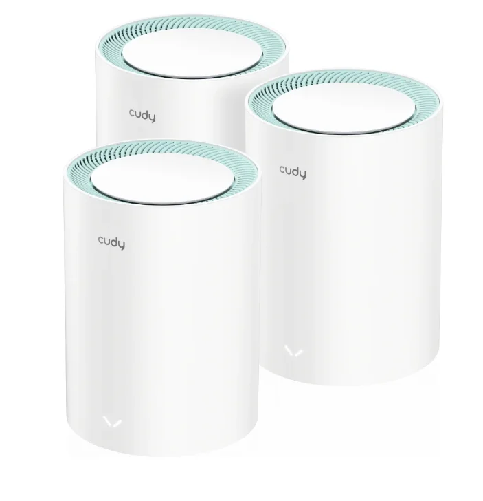 Cudy M1300 (3-Pack) AC1200 Wi-Fi Gigabit Mesh Solution 867Mbps at 5GHz + 300Mbps at 2.4GHz