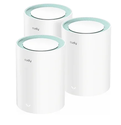 Cudy M1300 (3-Pack) AC1200 Wi-Fi Gigabit Mesh Solution 867Mbps at 5GHz + 300Mbps at 2.4GHz