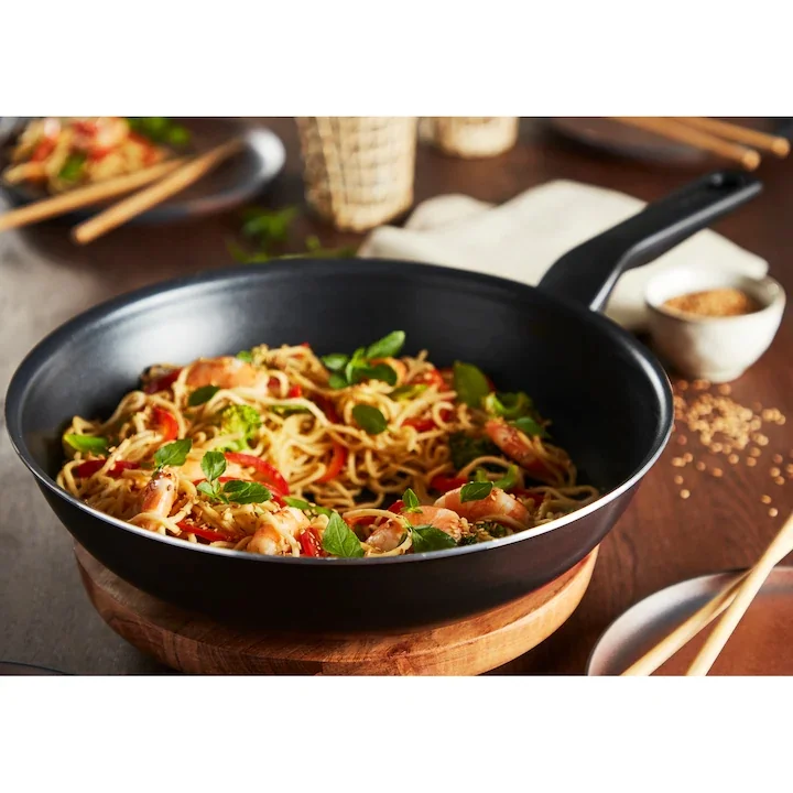 Уок тиган Tefal C3841953 Opium XL Intense 28 см, Thermo-Spot, индукция, черен