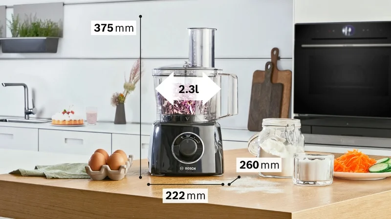 Кухненски робот Bosch MultiTalent 3 MCM3231B, 800W, 2.3l, черен