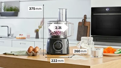 Кухненски робот Bosch MultiTalent 3 MCM3231B, 800W, 2.3l, черен