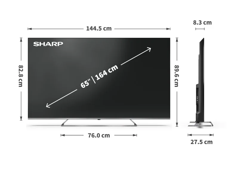 Телевизор Sharp 65JP7265E 65" QLED Mini LED 4K UHD Google TV