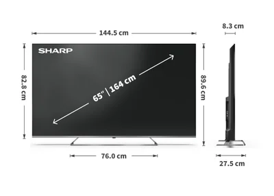 Телевизор Sharp 65JP7265E 65" QLED Mini LED 4K UHD Google TV