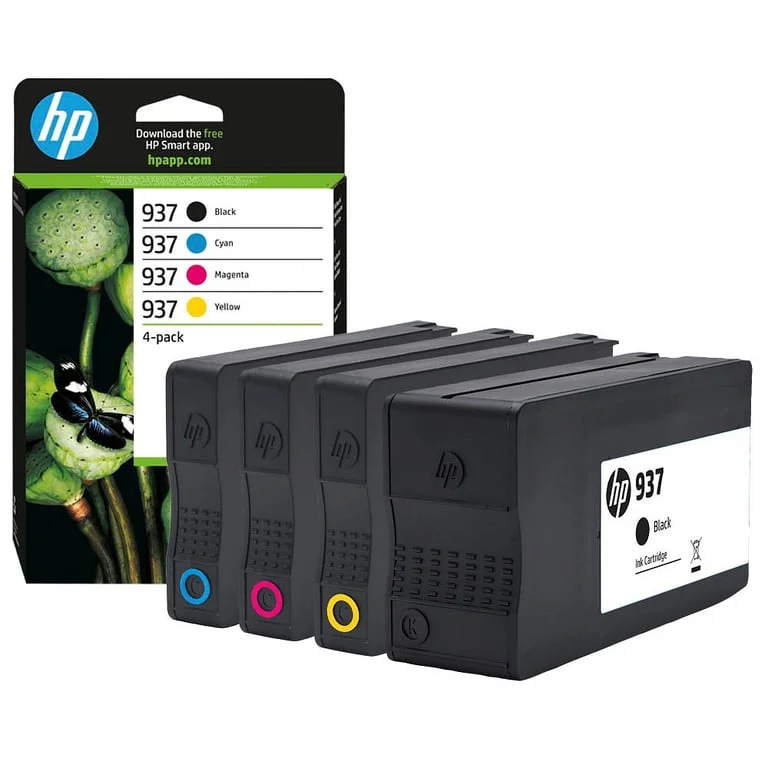 Мастило HP 937 CMYK комплект за OfficeJet Pro 9120e/9130e/9720/9730