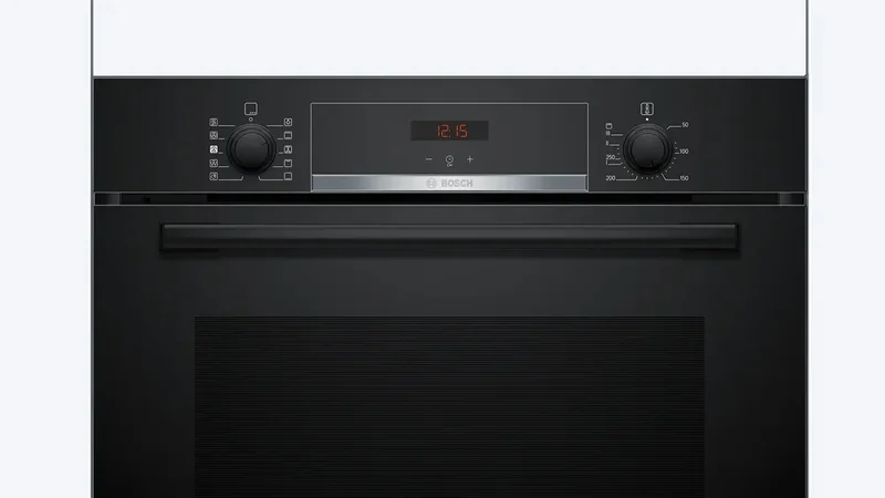 Bosch HQA534EB3 SER4, Oven A+ addSteam water bowl ecoClean back+Hydro, 8 HM, 1 lvl rails, black