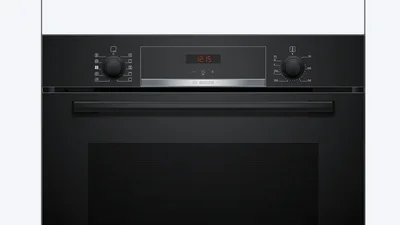 Bosch HQA534EB3 SER4, Oven A+ addSteam water bowl ecoClean back+Hydro, 8 HM, 1 lvl rails, black