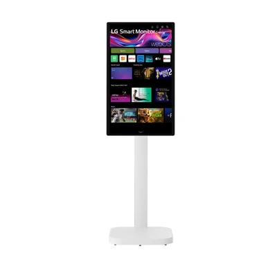 Монитор LG 32U889SA-W 31.5" IPS 4K UHD Touch Smart webOS, HDR10, DCI-P3 95%, 3x USB-C (PD 65W), 2x HDMI, Въртяща се стойка, Бял