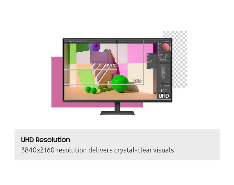 Монитор Samsung ViewFinity S7 LS37D700EAUXEN 37" VA 4K UHD