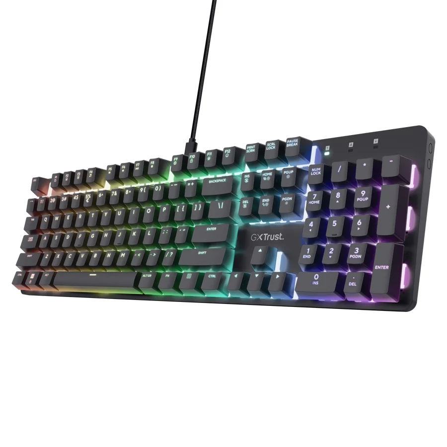 TRUST GXT 871 Zora Mechanical Gaming Keyboard - Black US