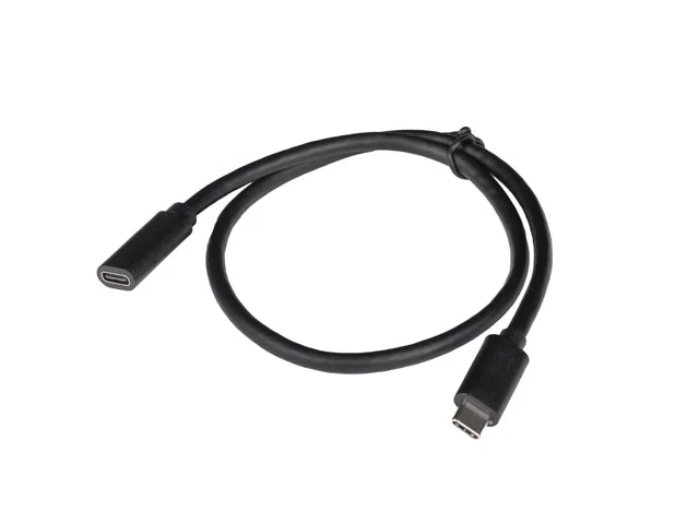 USB-C кабел Lanberg 3.1 M/F 0.5m Черен