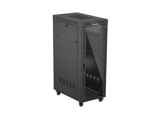 Lanberg rack cabinet 19" free-standing 32U/600X1000 (FLAT PACK) with glass door LCD black
