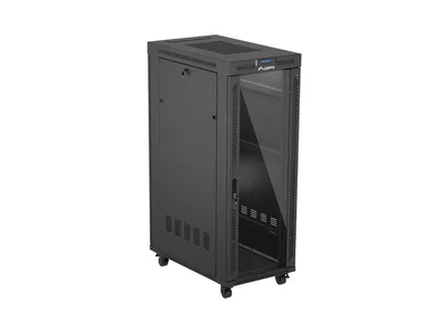 Lanberg rack cabinet 19" free-standing 32U/600X1000 (FLAT PACK) with glass door LCD black