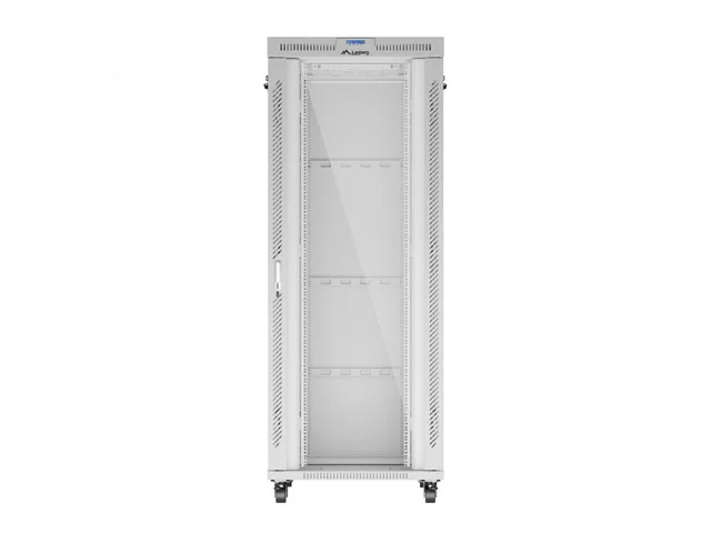 Lanberg rack cabinet 19" free-standing 42U/800x1000 (flat pack) with glass door lcd grey v2