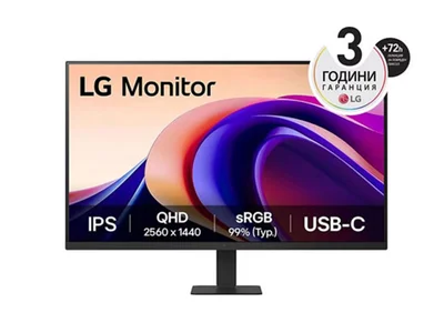 Монитор LG 32U631A-B 31.5" QHD IPS 100Hz 5ms черен