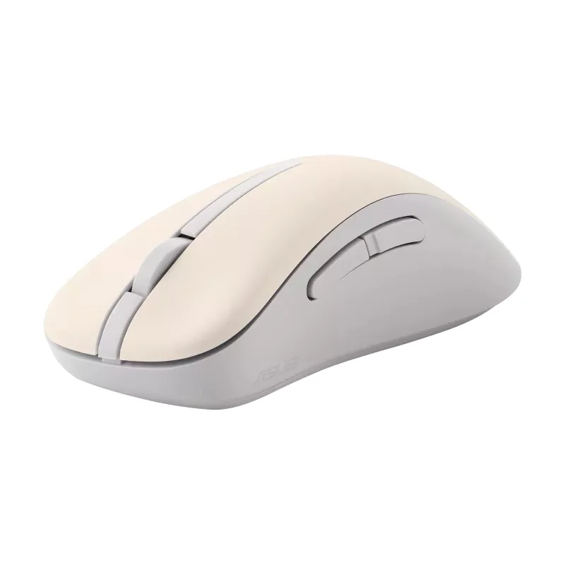 Безжична мишка ASUS – MD102, Bluetooth/2.4GHz, Oat Milk