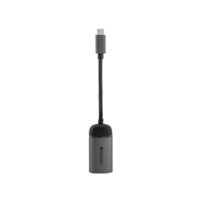 Адаптер USB-C към Gigabit Ethernet Verbatim 10 см, сребрист
