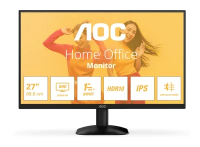 Монитор AOC Q27B35E 27" IPS QHD 75Hz HDR10, черен