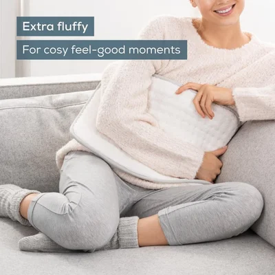 Beurer HK 43 Super Cosy heat pad with super soft surface;3 Illuminated temperature settings;Fast heating;Automatic switch off after 90 min;Cotton cover washable on 30°; BSS; 44(L)x33(W)