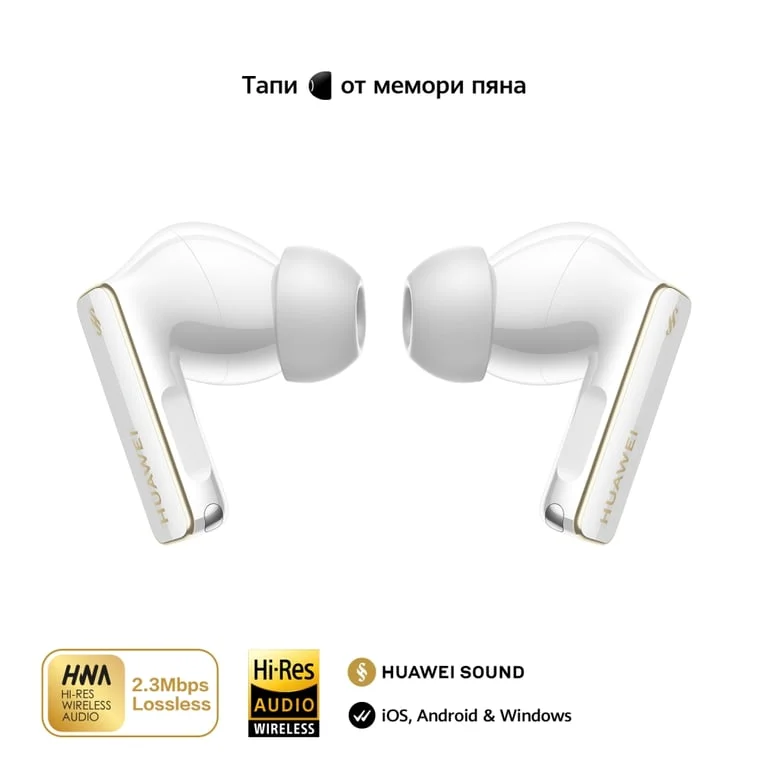 True Wireless слушалки HUAWEI – FreeBuds Pro 4 Piano-T180, бели