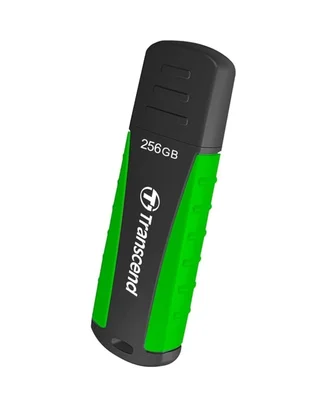 USB флашка Transcend 256GB USB 3.1 Rugged черно/зелено