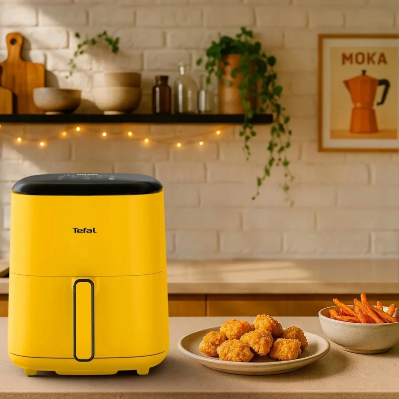 Фритюрник с горещ въздух Tefal – EY2452E0, 5.0L, жълт