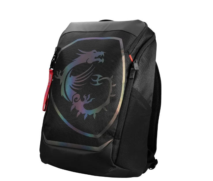 MSI Titan Gaming Backpack, Water resistant  IPX-2, Padded mesh back panel, All laptop up to 18", 51 x 34 x 9cm