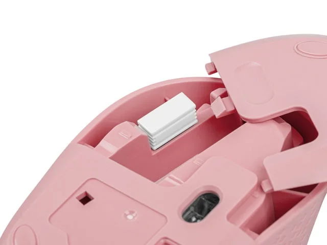 Безжична мишка NATEC Stork 1600 DPI, оптична, розова