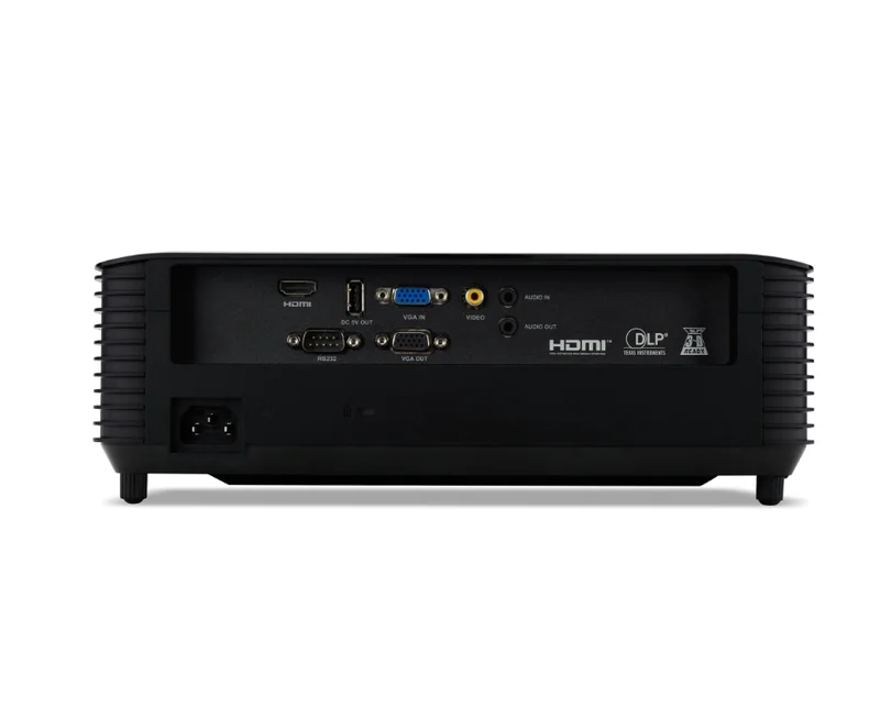 Acer Projector X119H, DLP, SVGA (800x600), 4800 ANSI Lumens, 20 000:1, 1.1x, 3D ready, HDMI 1.4, VGA, DC Out (5V/2A, USB-A), RCA, Audio in, Speaker 3W, Bluelight Shield, Sealed Optical Engine, LumiSense, 2.7kg, 2Y, Black