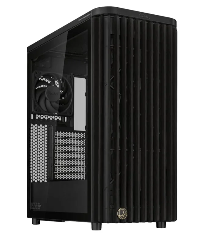 Кутия за компютър ASUS ProArt PA401 Wood TG Full Tower, черен