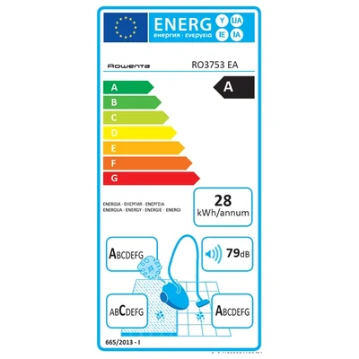 Rowenta RO3753EA, Compact Power (black/orange) - 750W, ACAA, parquet