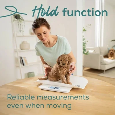 Beurer PP 170 Polly Multifunctional pet scale;Detailed graduation (10 g to 5 kg, 50 g to 50 kg, 100 g to 180 kg);Easy-to-read LCD display