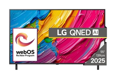 Телевизор LG 55QNED80A3A 55" 4K UHD QNED HDR, Alpha 7 AI Processor, webOS 25 ThinQ