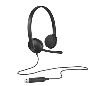 Слушалки Logitech H340 USB, черен