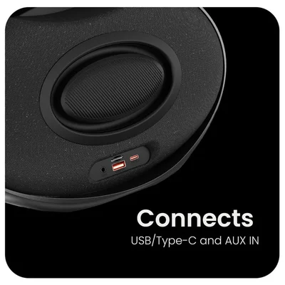 Тонколона HiFuture ORBIT Black 80W Bluetooth 5.4, IPX4, DSP, 8 часа работа, USB Type-C