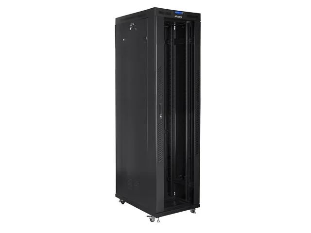 Lanberg rack cabinet 19" free-standing 47U/800x1000 (flat pack) with glass door lcd black v2