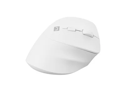 Мишка вертикална безжична Natec Crake 2, 2400 DPI, Bluetooth 5.2 + 2.4 GHz, бяла