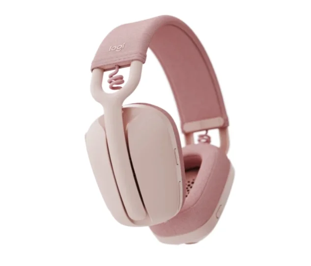 Безжични слушалки Logitech – Zone Vibe 100, Bluetooth, розови