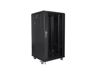 Lanberg rack cabinet 19" free-standing 22U/600x600 (flat pack) black
