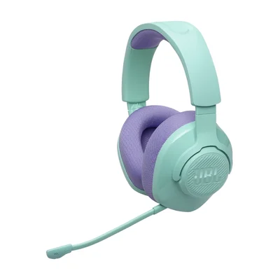 JBL QUANTUM 360 CYN Wireless over-ear gaming headset with surround sound and detachable mic