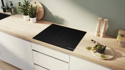 Bosch PVQ61CHB1E, SER8, Induction electric cooktop, 4 zones (2 CombiZones), DirectSelect, MoveMode (2 levels), PanBoost, frameless, 7,4 kW, HC, 60cm, Matt Black