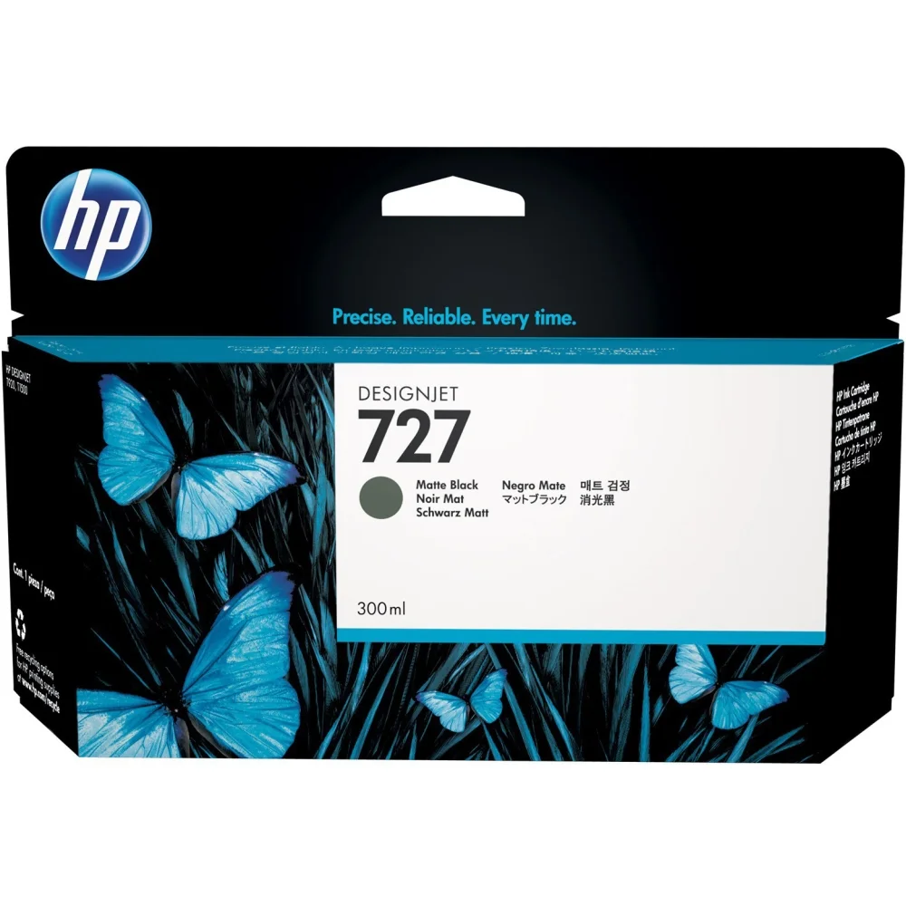 HP 727 300 ml cartouche noire mat