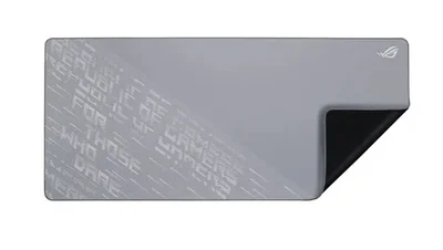 Asus ROG Scabbard II Arctic Gray XXL Gaming Mouse Pad, Water- Oil- Dust- Resistance, Durable Anti-Fray Edges, Non-Slip Rubber Base, 400 x 900 x 3mm, Gray