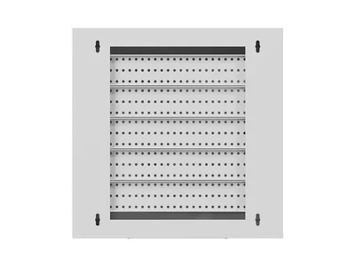 Комуникационен шкаф LANBERG – TPR, 10", 2U, 340 x 340 x 140 mm, стенен монтаж, с метална врата, сив