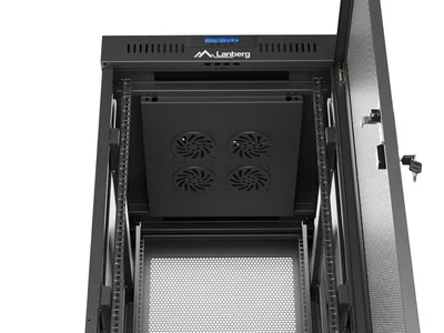 Lanberg rack cabinet 19" free-standing 32U/600X800 (FLAT PACK) with mesh door LCD black