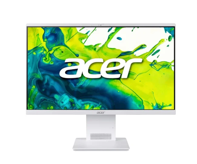 AIO компютър Acer Aspire S24-B Intel Core Ultra 7 155H 23.8" FHD IPS 144Hz, 16GB DDR5, 1TB SSD, Intel Arc, без ОС, Silver