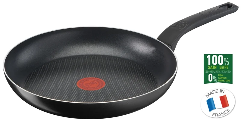 Тиган Tefal Simply Clean B5670653 28 см, незалепващо покритие, черен