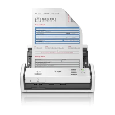 Скенер за документи Brother ADS-1300 портативен, 30 ppm, автоматично двустранно сканиране, USB 2.0/USB-C