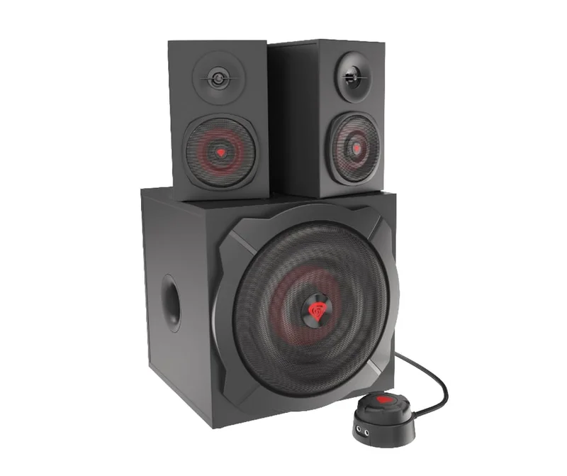 Genesis Speakers Helium 610BT 60W Rms 2.1 Black Wired Remote Control